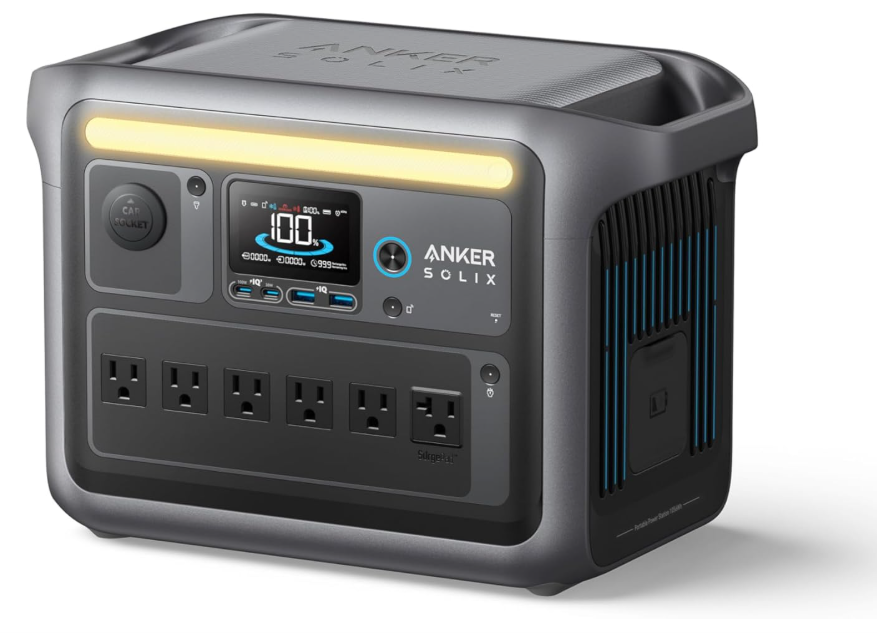 Anker SOLIX C1000 – 1056Wh Portable Power Station - best solar generator for off-grid living