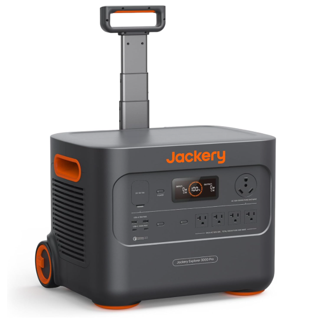 Jackery Explorer 3000 Pro – 3024Wh Portable Power Station - best solar generator for off-grid living