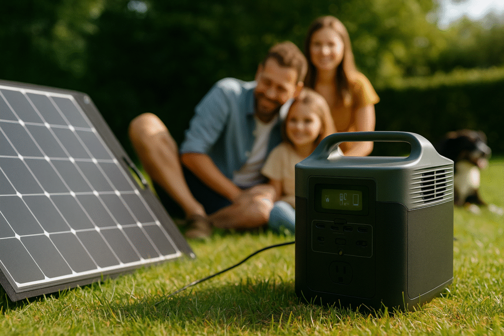 how does a solar powered generator work