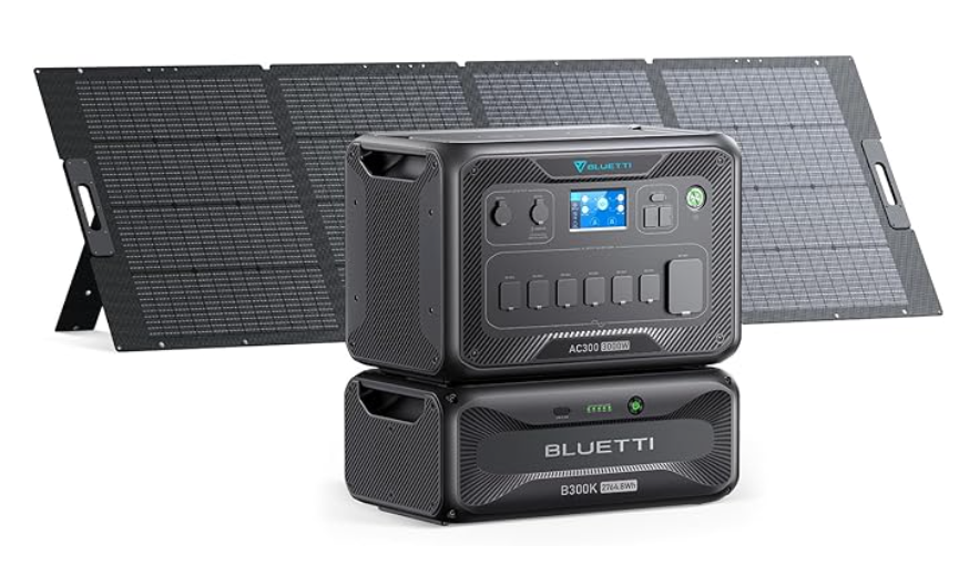 best solar generator for home backup - Blutii AC300 & B300K